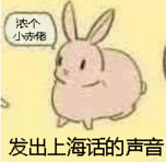 发出上海话的声音（浓个小赤佬）