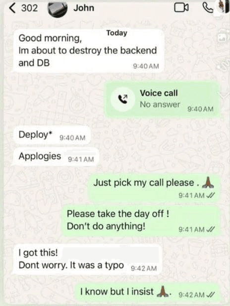 One Typo Away From Disaster