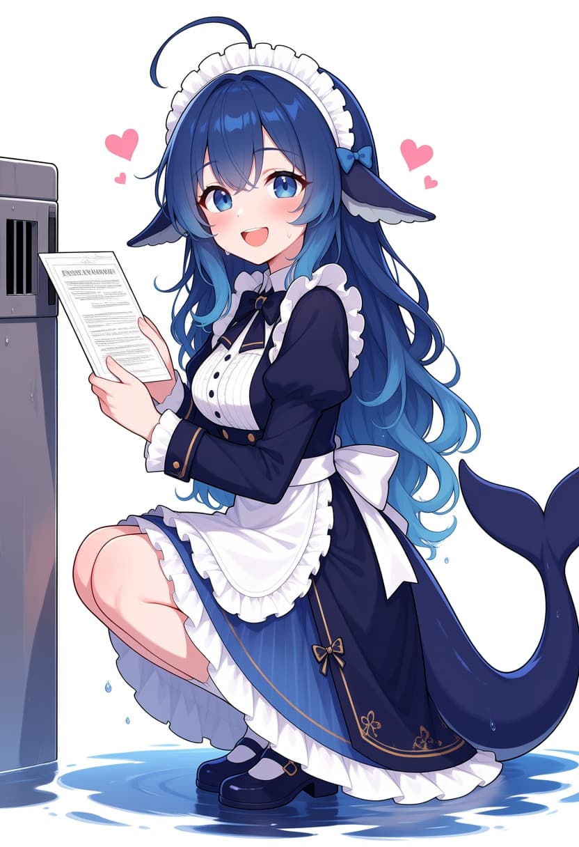 DeepSeek娘·女仆装递上说明书