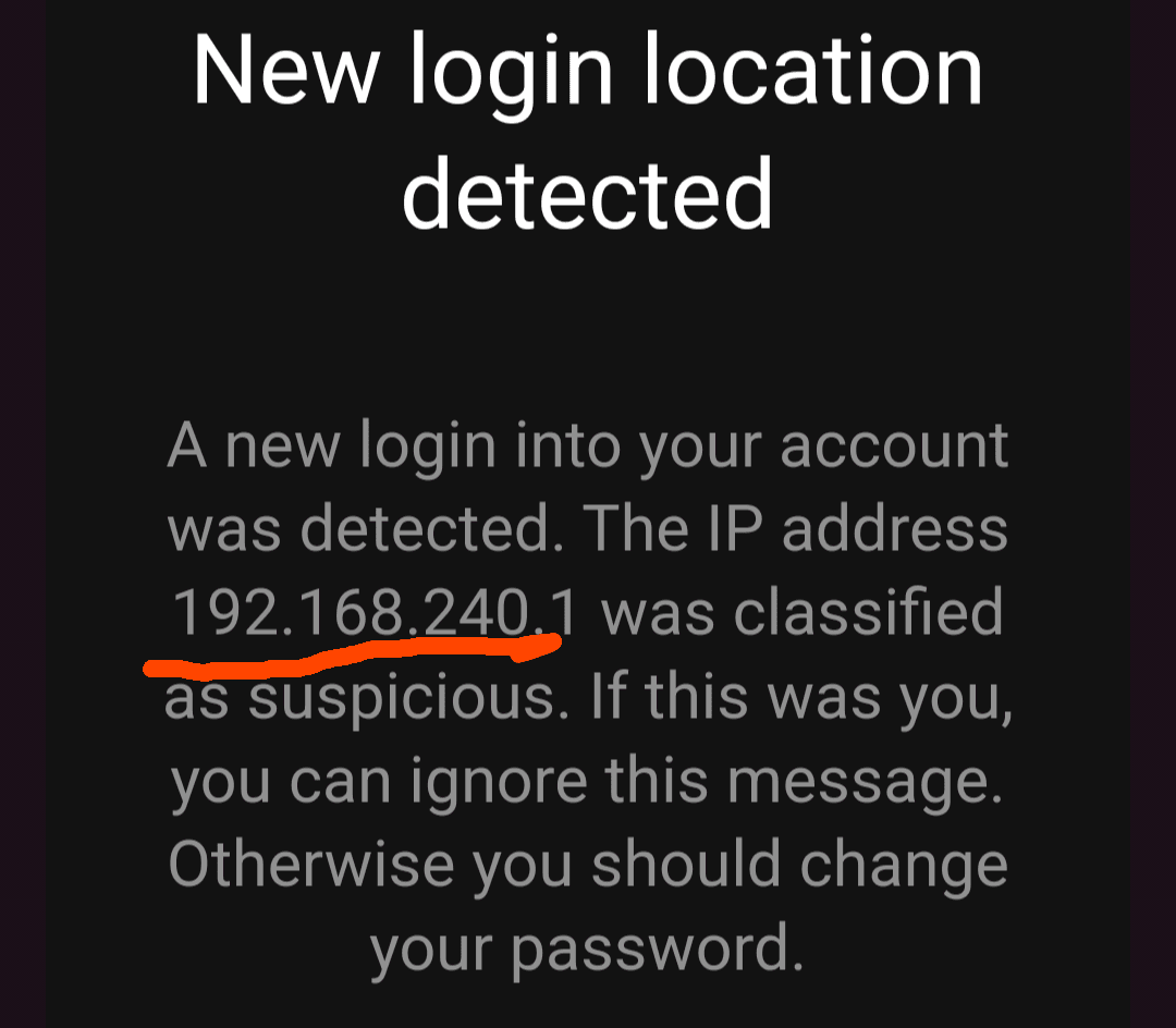 Suspicious Login