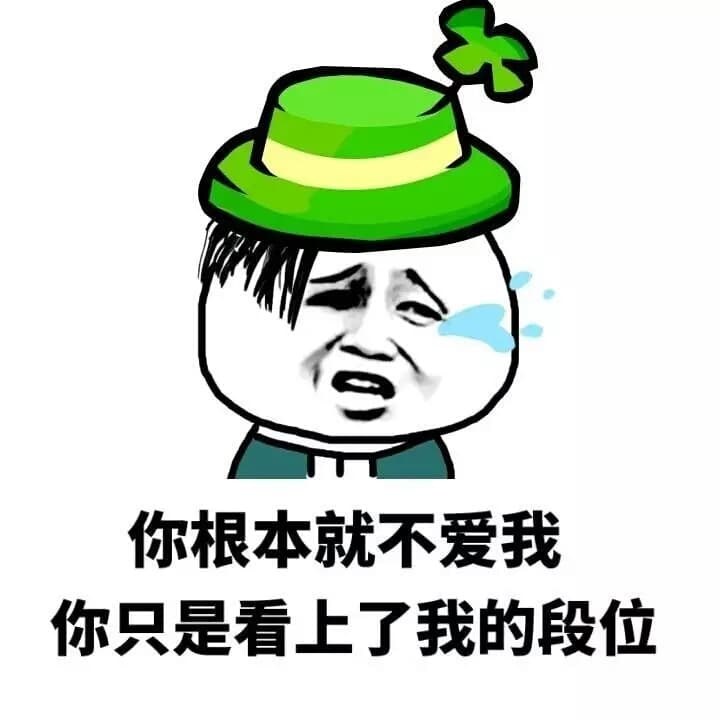 你根本就不爱我你只是看上了我的段位