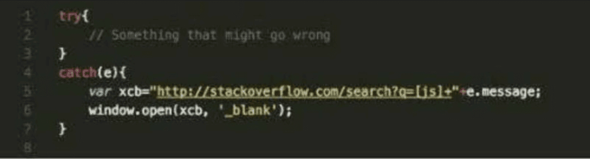 Try → Catch → Stack Overflow