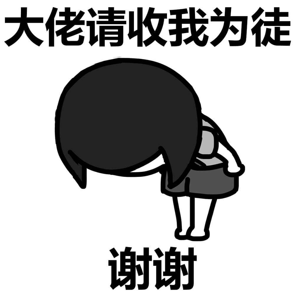 大佬请收我为徒 谢谢