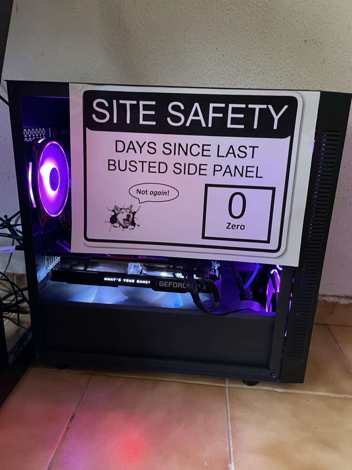 Zero Days Without Incident: The PC Builder's Curse