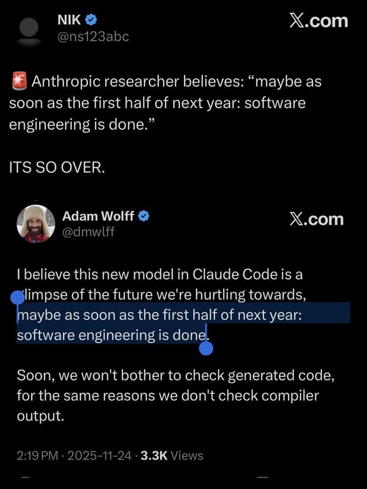 No More Software Engineers By The First Half Of 2026