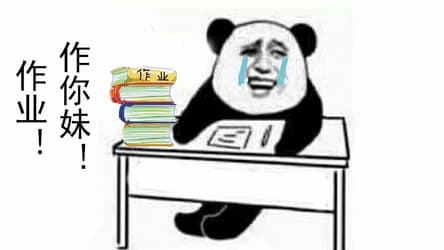作业作你妹(熊猫人)