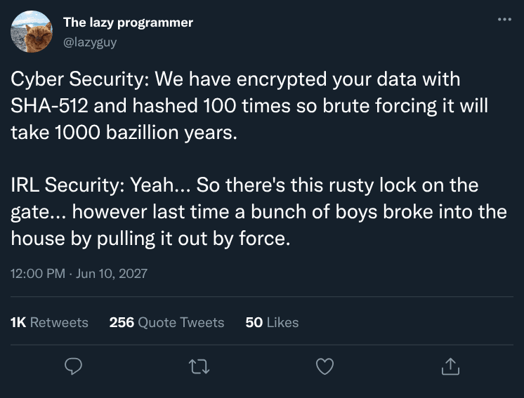 Digital Fort Knox vs. Rusty Gate Security