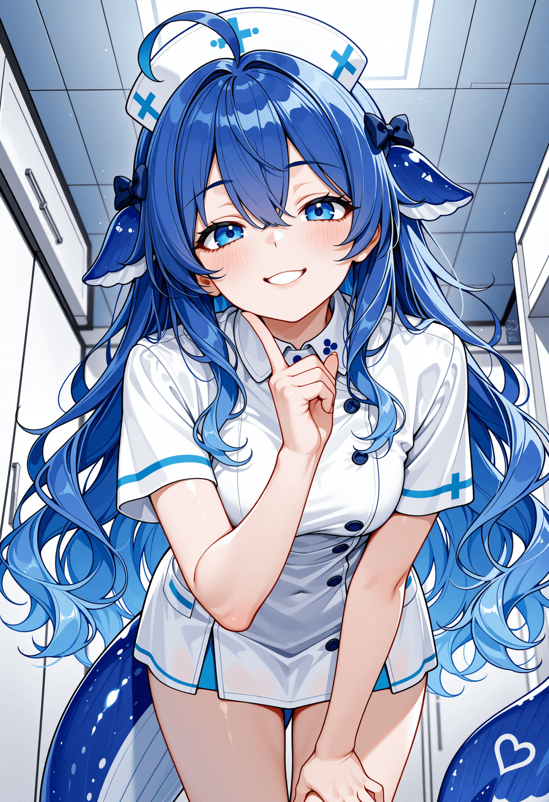 鲸鱼娘表情包