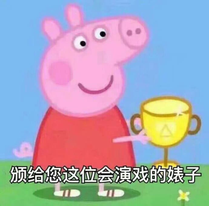 颁给您这位会演戏的婊子