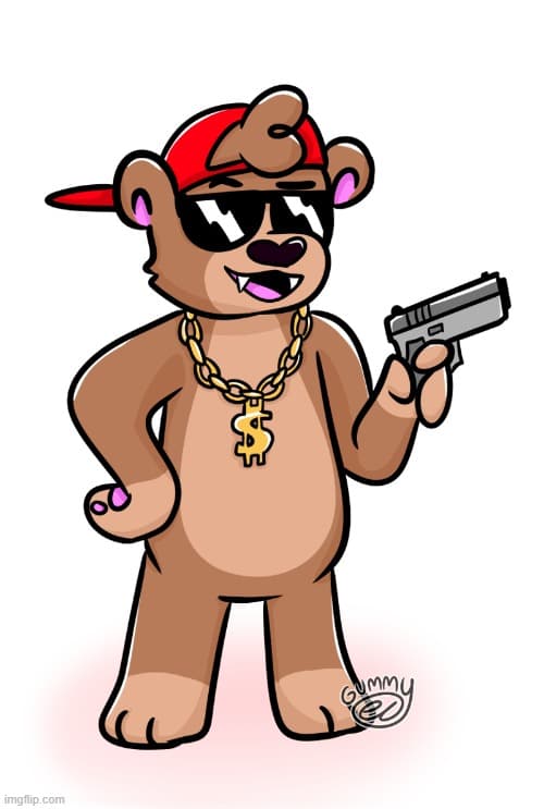 rizzly bear oc by gummy axolotl