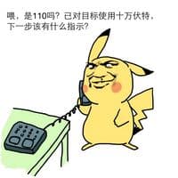喂，是110吗？已对目标使用十万伏特，下一步该有什么指示？