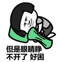 但是眼睛睁不开了好困