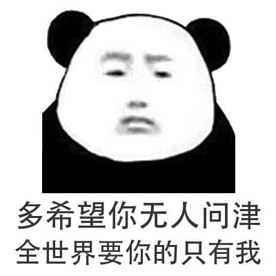 多希望你无人问津，全世界要你的只有我（熊猫）