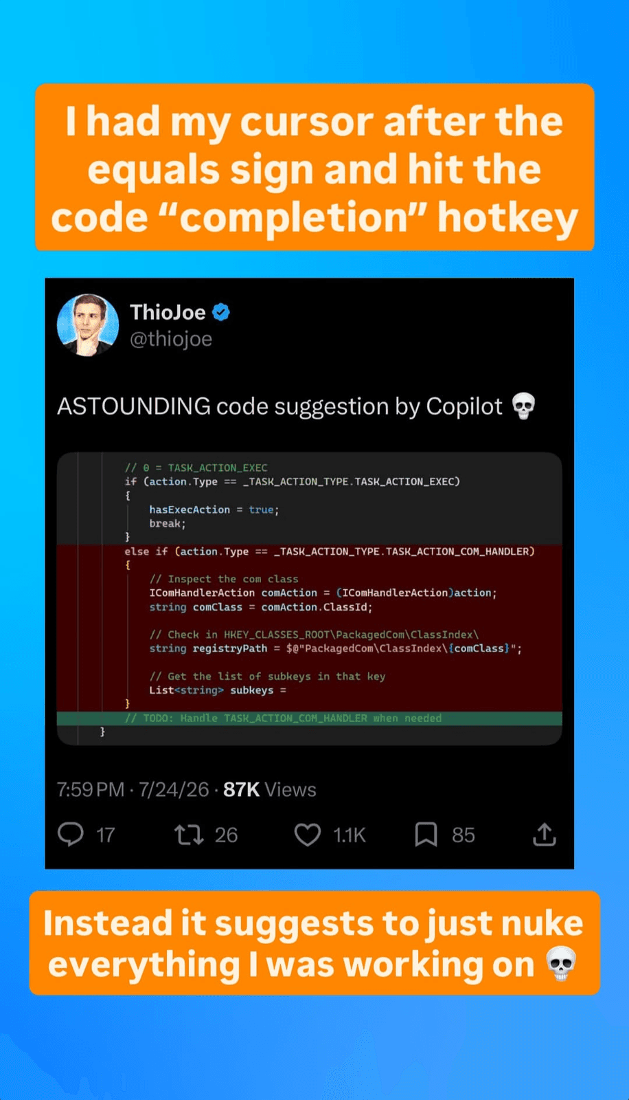 Never Trust AI