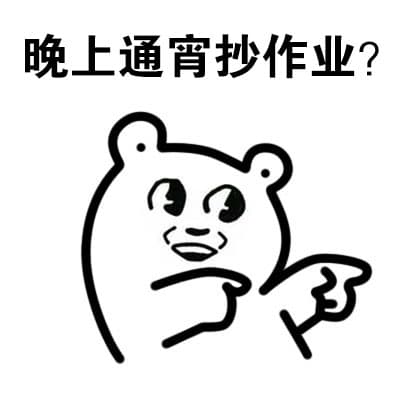 晚上通宵抄作业？
