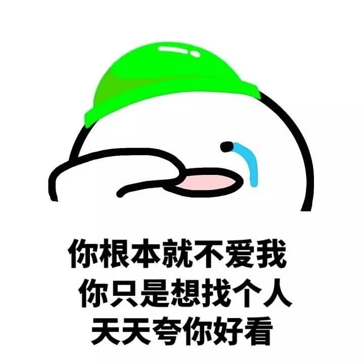 你根本就不爱我你只是想找个人天天夸你好看