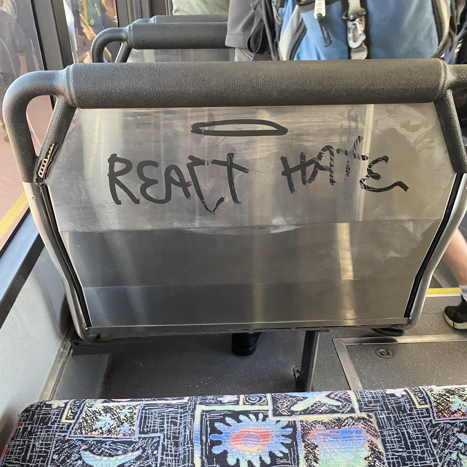 Bus Vandal Hates Front End