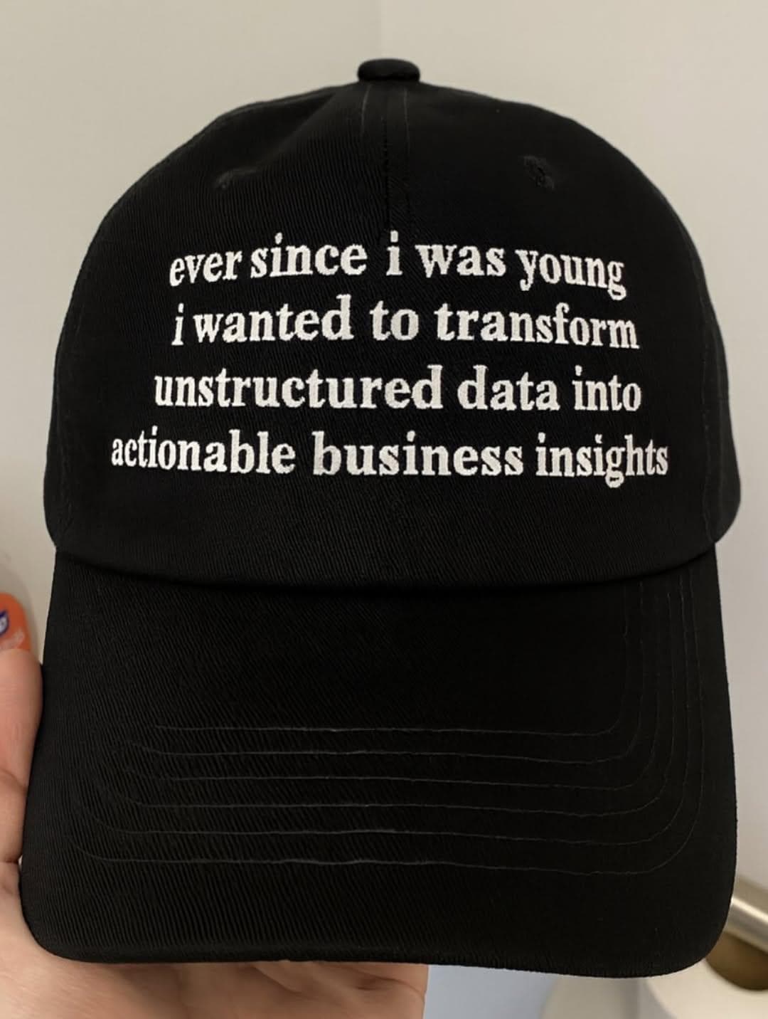 Corporate Poetry On A Hat