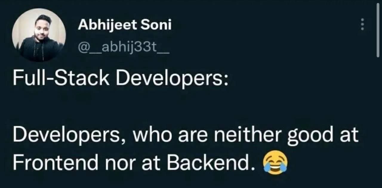 Jack Of All Trades, Master Of None