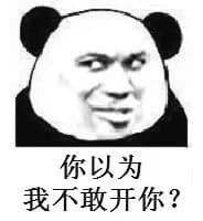 你以为我不敢开你？