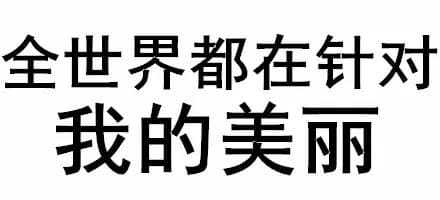全世界都在针对我的美丽