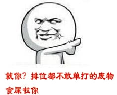 英雄联盟LOL:就你?排位都不敢单打的废物 食屎啦你