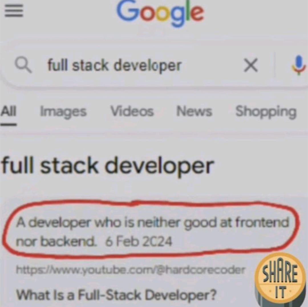 The Brutal Truth About Full Stack Developers