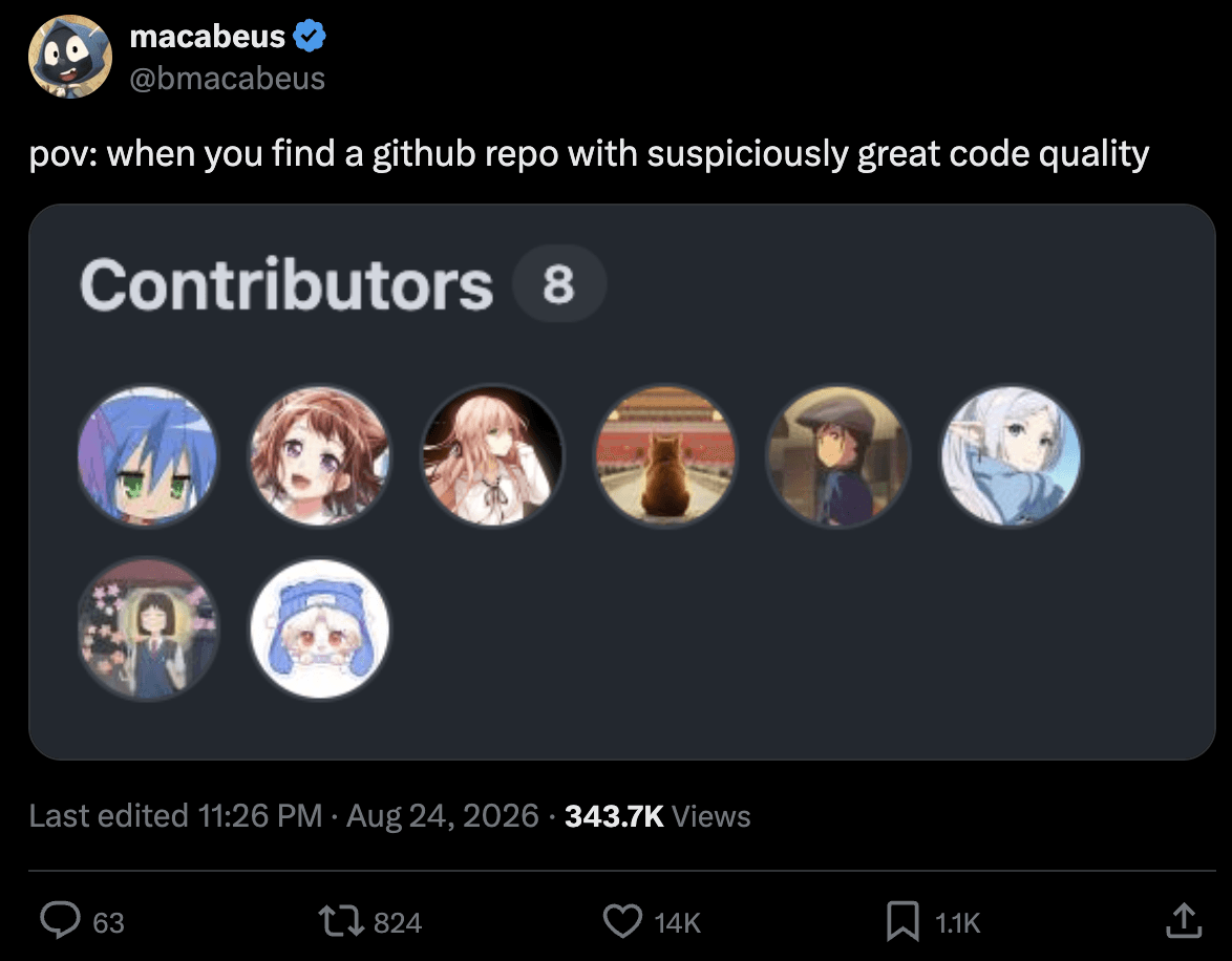 Every Repo With Suspiciously Great Code Quality