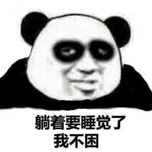 躺着要睡觉了，我不困