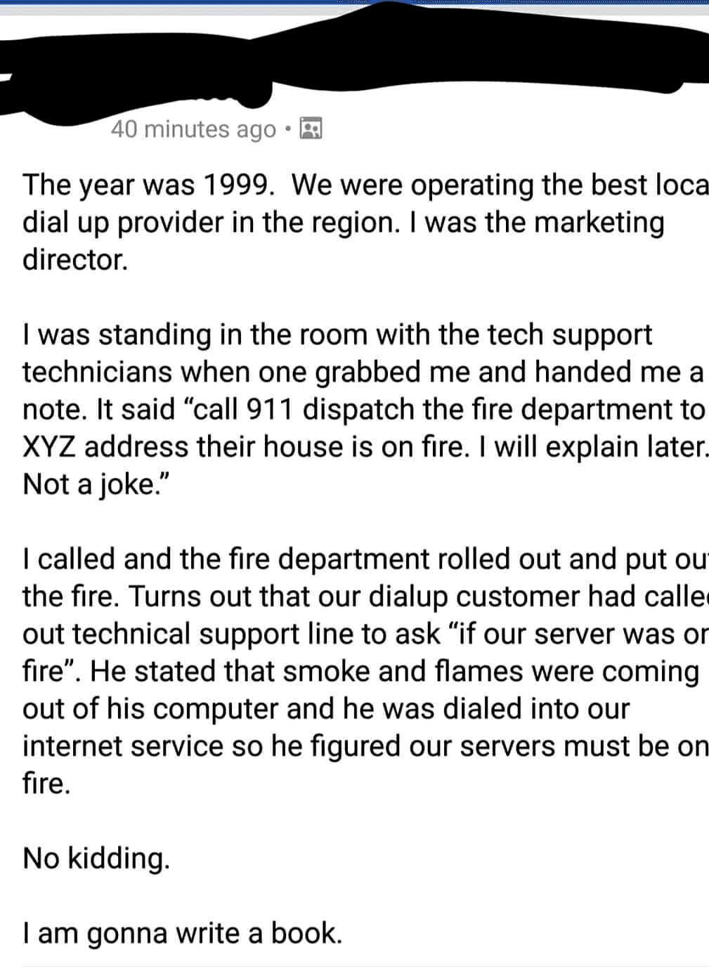 When Your Customer's House Is On Fire But They Call Tech Support First