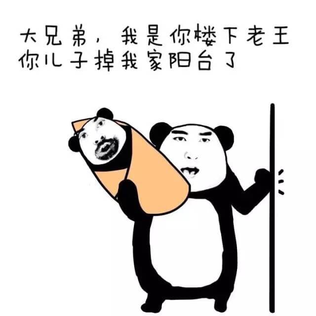 大兄弟，我是你楼下老王，你儿子掉我家阳台了