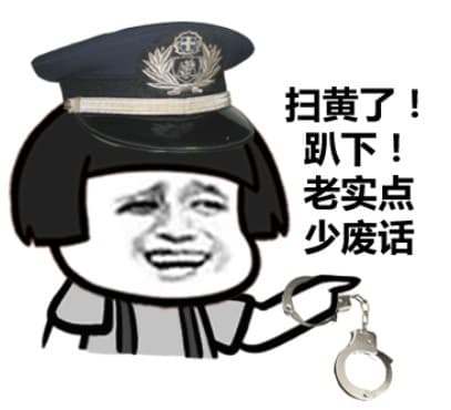 扫黄了，趴下！老实点少废话