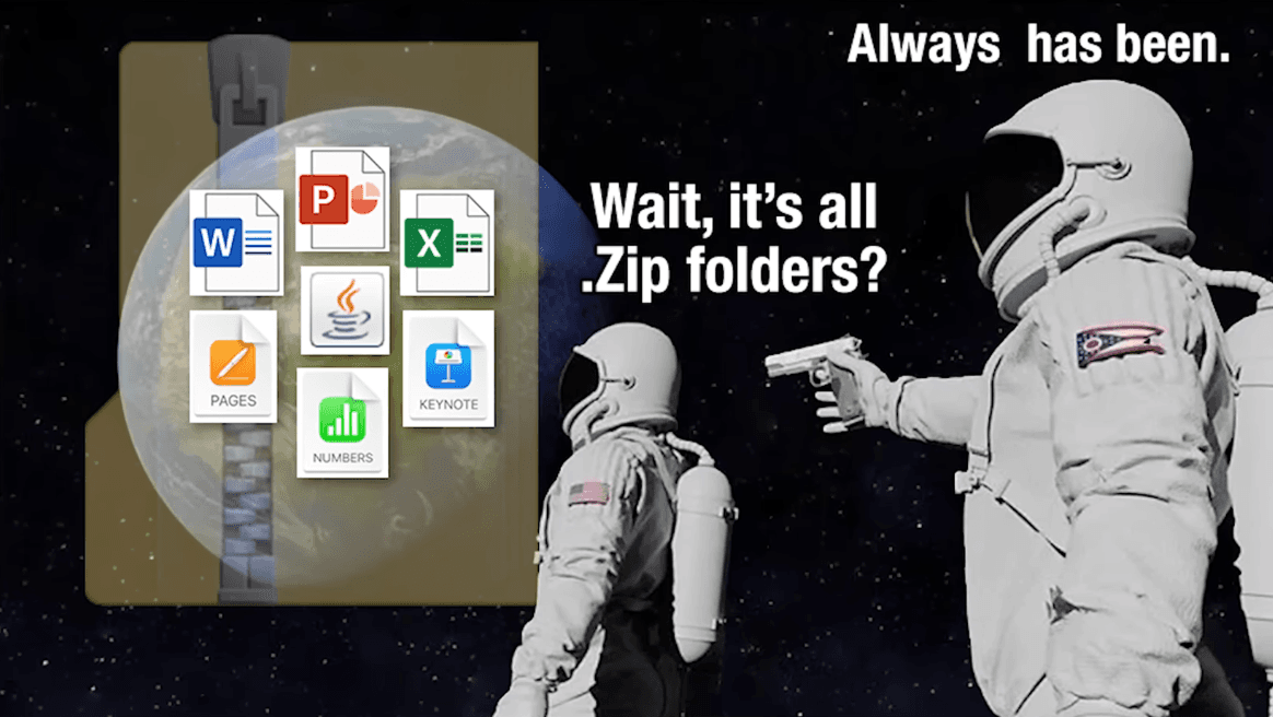 Wait, It's All Zip Folders?