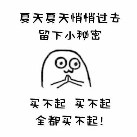 夏天夏天唱唱过去留下小秒密买不起买不起全都买不起!