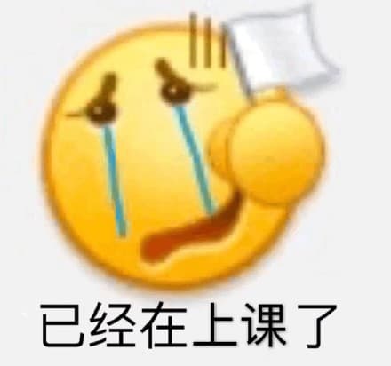 已经在上课了黄豆头表情包