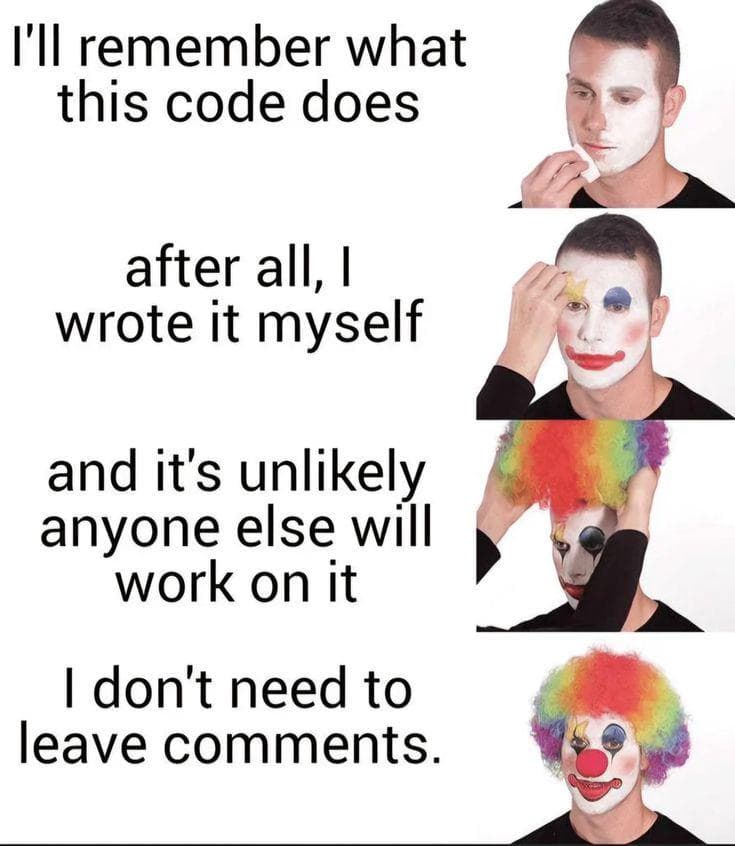 Comments Are Very Important