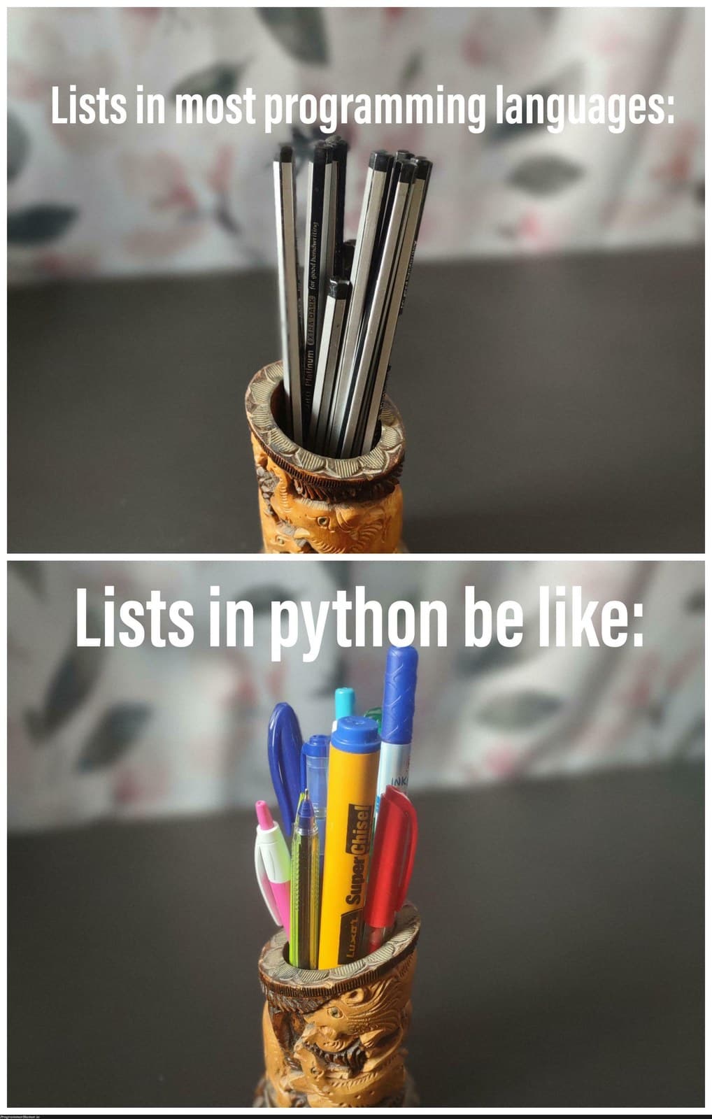 Going from python to other languages is a bit of a shock to newbies like me...