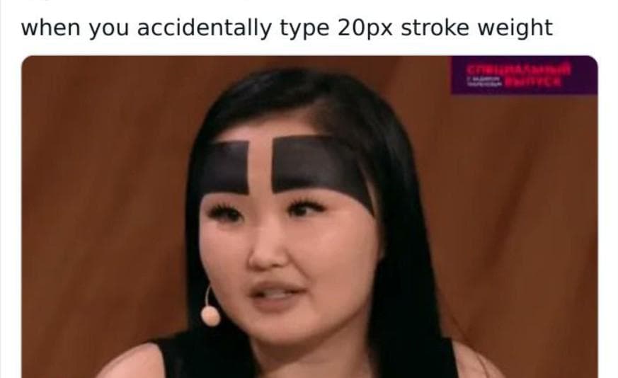 The 20px Eyebrow Incident