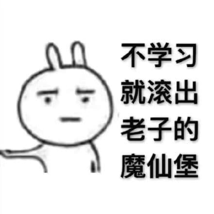 不学习就滚出老子的魔仙堡