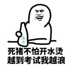 死猪不怕开水烫.越到考试我越浪
