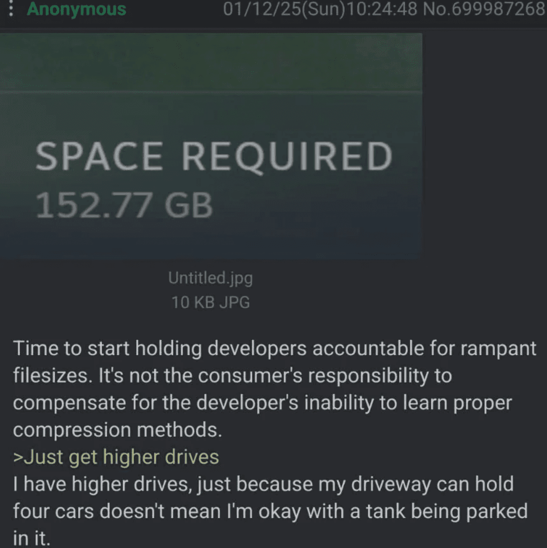 Small Fixes, 100 GB Patch