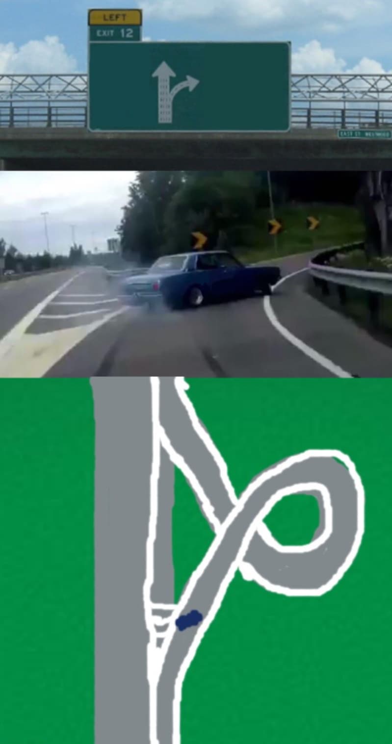 Left exit 12 off ramp loop