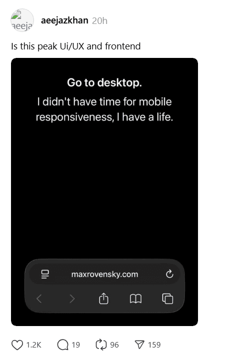 Is This Peak UI/UX And Frontend