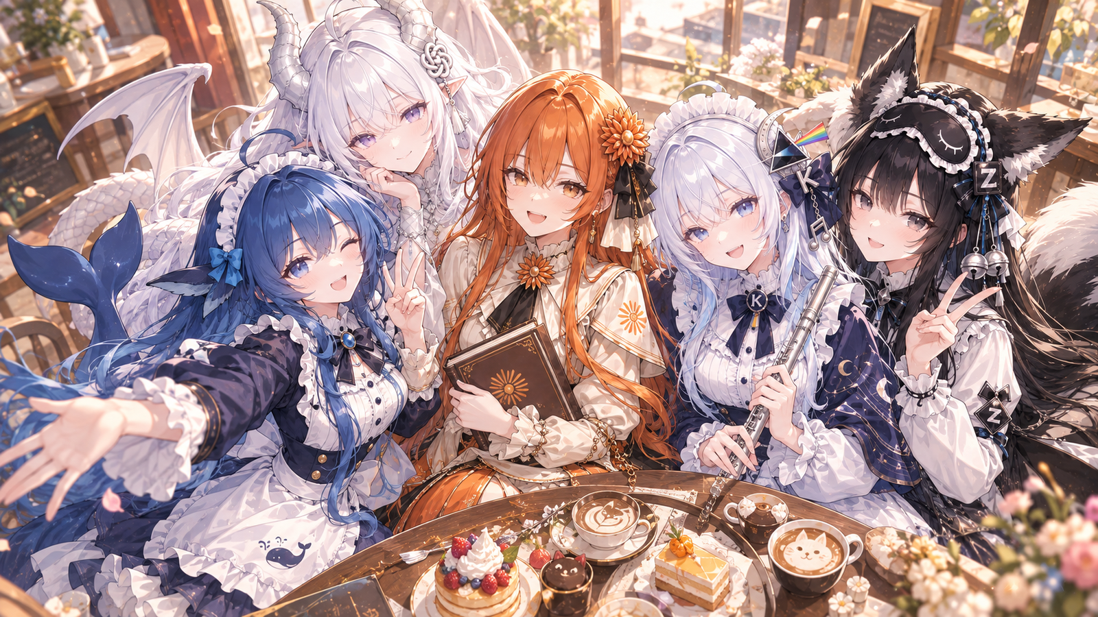AI 娘咖啡馆茶会群像