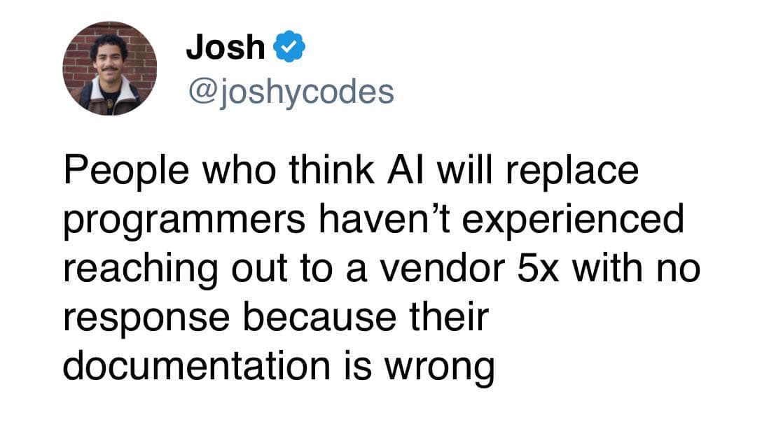 AI Can't Replace Me If The Vendor Won't Even Email Me Back