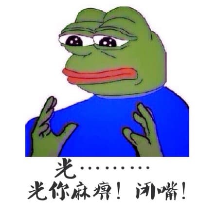 光，光你麻痹！闭嘴！