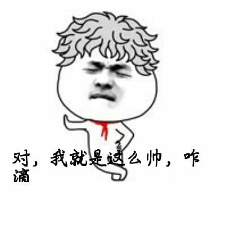 对，我就是这么帅，咋滴