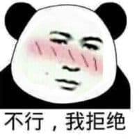 不行，我拒绝（熊猫）